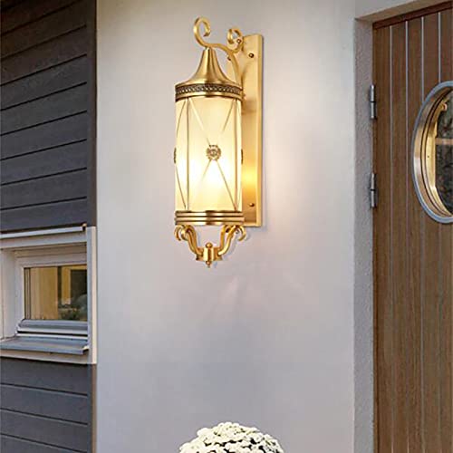 Applique extérieure étanche tout cuivre E14 format 25 * 65cm - 5