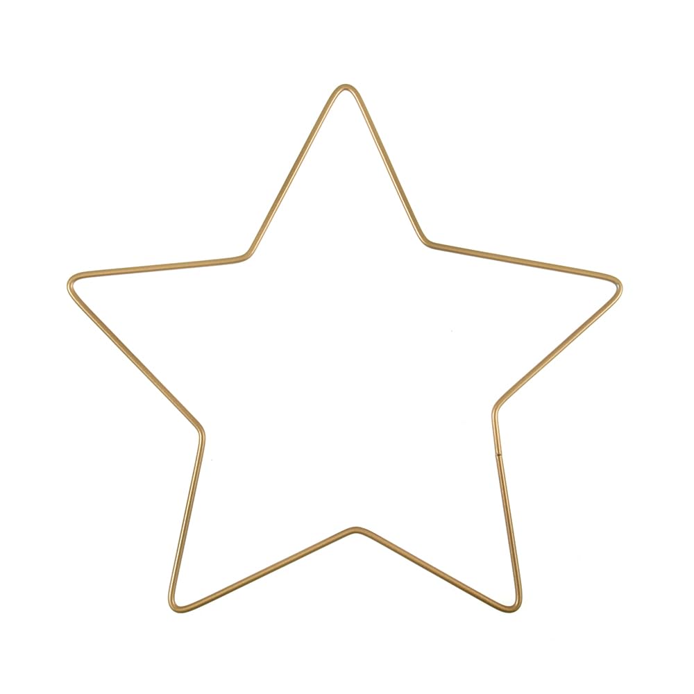 Crafty Capers Gold 20Cm | | Metal Christmas Star | Crafts And Floristry Wreath Projects