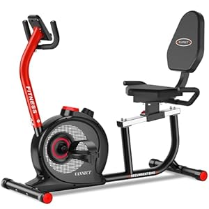 VANNECT Liegeergometer für Zuhause mit 16 verstellbaren Widerstandsstufen,Liegerad Heimtrainer mit Großer Bequem Sitz, App-Konnektivität,Bis 180kg Ergometer Fahrrad