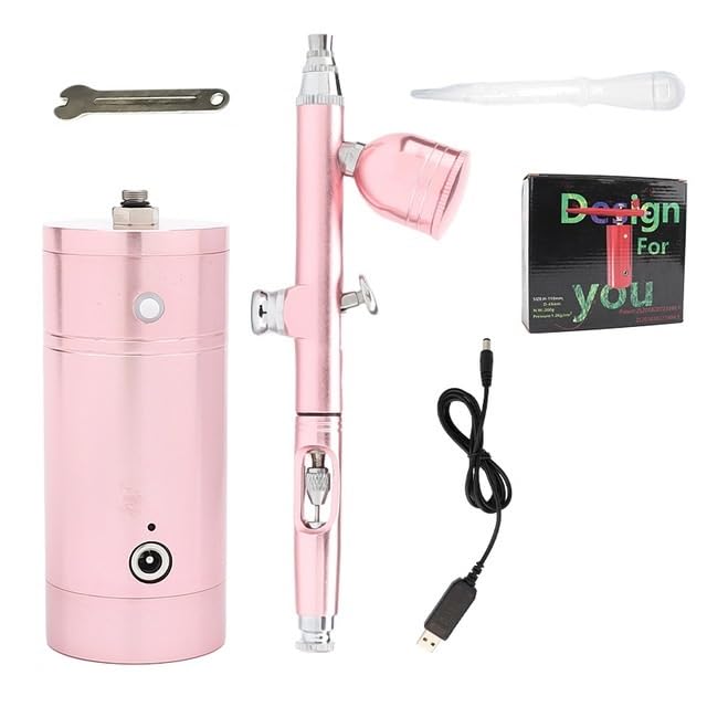 Pistola Spary for compressore wireless portatile utilizzata for lo spruzzatore di riempimento acqua for dolci for il trucco Applicazione multifunzionale(047 PINK-B)