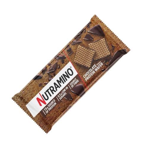 Nutramino - Wafers De Proteínas Nutramino (2 X 19.5g) - Gofres - 7,8 g de proteínas por envase - Chocolate