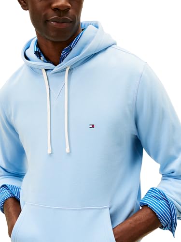 Tommy Hilfiger Herren ESS Seasonal Fleece Hoody MW0MW39997 Pullover Hoodie, Blau, Größe S, Blau (Well Water), S 2
