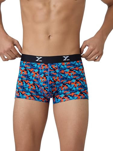 Image of XYXX Men's CloudSoft Modal Printed Trunks| Snug Fit, 4-Way Stretch & No-Marks Waistband Underwear for Man