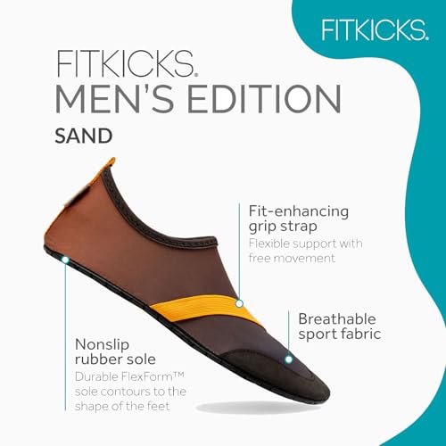 FITKICKS Active Men's Footwear Foldable Water Shoes - Sand, Medium by FITKICKS - Used condition - Image 4
