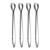 Diese Eistee Löffel Länge ist 8,7 '', Es ist perfekt für Bar, Cocktail, Eis, Trinken, Eistee, Mischen, Rühren