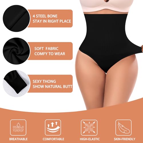 Image of Womens Thong Shapewear Mid to High Waisted Shaper Thong WN0017