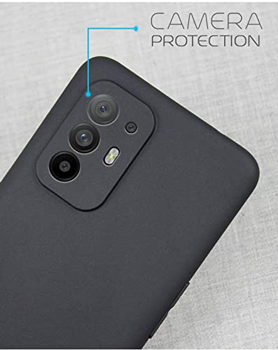 Image of Mobile Back Cover Case for Oppo F19 Pro Plus (Silicone Case|CameraProtection|Black SC1510)