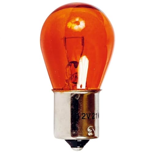 Bombilla intermitente naranja PY21W, lámpara monofil ámbar, 12 V