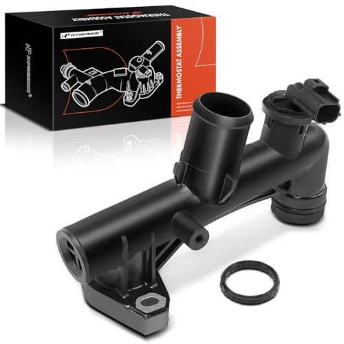 A-Premium Engine Coolant Water Outlet Thermostat Housing Assembly with O-ring & Sensor Compatible with Ford & Mazda & Mercury Models - Escape, Fusion, Taurus, Tribute, Mariner, Milan, Sable, 3.0L by A-Premium - Used condition - US$20.85