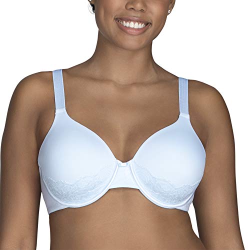 Image of Vanity Fair Women's Full Figure Beauty Back Smoothing Bra with Lace, 4-Way Stretch Fabric, Lightly Lined Cups up to DD