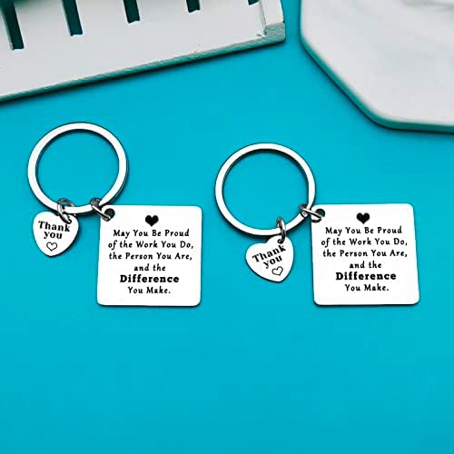 Xiahuyu Thank You Gifts Appreciation Keychain Make a