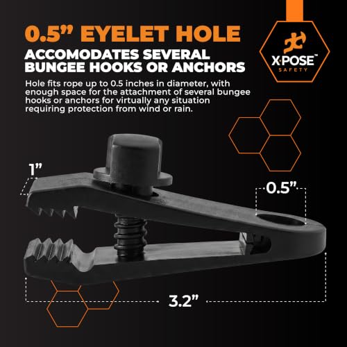 Image of Xpose Safety 75 Pack Heavy Duty Reusable Tarp Clips