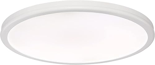 WAC Lighting Geos 15in LED redondo de bajo perfil empotrado montaje 3000K en blanco