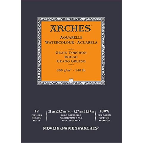ARCHES Aquarelle Papel 300g A4 12 hojas Cover