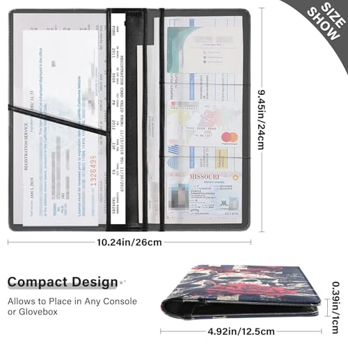 Organizador de Documentos para Auto Piel miniatura 3