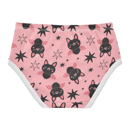 Little Girl Underwear Toddler Panties Kids Undies Halloween Cute Bats Soft Cotton Briefs 2T-8Y2