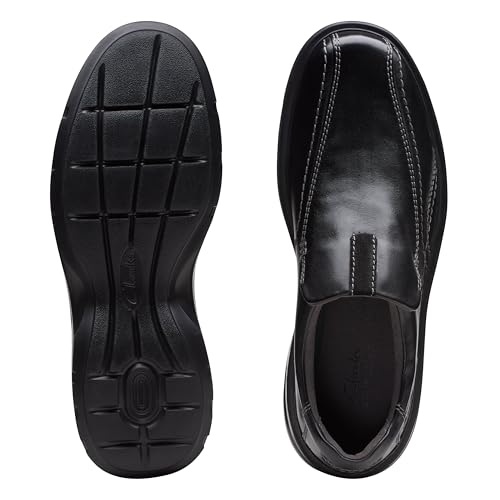 Clarks Collection Men's Gessler Step Loafer, Black Leather, 7.5 M US - image 8