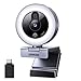 Produktbild UGREEN 2K Webcam mit Ringlicht PC Kamera mit mikrofon Streaming Kamera mit Abdeckung Fixfokus 4 Fülllichtstufen 80°FOV USB-A/C Anschluss Kompatibel mit PC/Laptop/Windows/Mac/Linux/Skype
