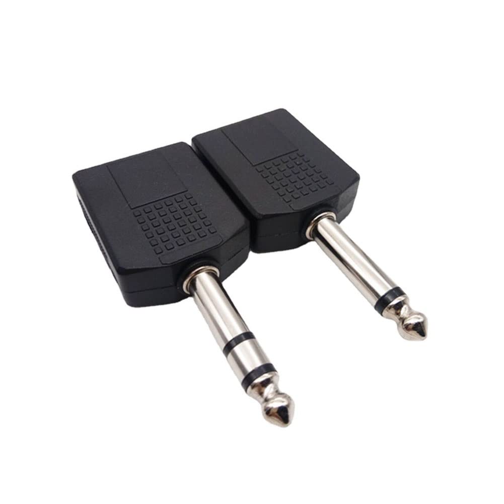 fdealz® [ 2 Pieces ] 6.35mm Mono to Dual 6.35MM Splitter & 6.35mm Stereo to Dual 6.35MM Stereo Splitter ; Audio Jack Plug Adapter Single Male To Dual Female, Microphone Y Splitter Converter (B0BXHMFGG4) Amazon Price History, Amazon Price Tracker