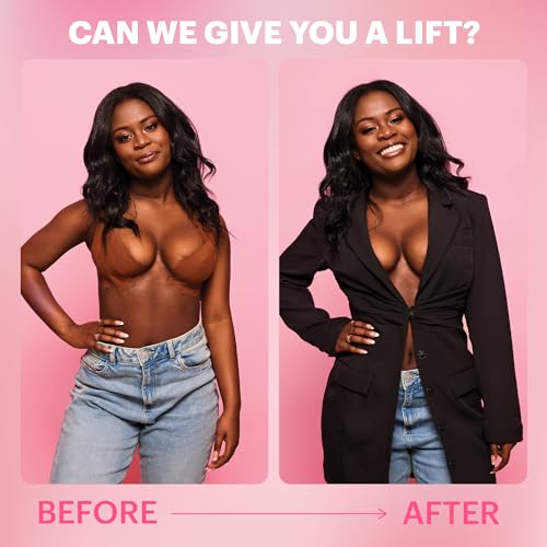 Booby Tape Original Boob Tape, Instant Breast Lift, Replace Your Bra, Latex-Free, Hypoallergenic Adhesive Body Tape, 5 meters, Nude, 1 Count4