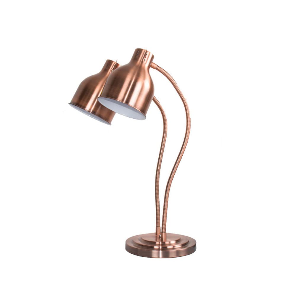 Restaurant Heating Lamp Freestanding Food Heating Infrared Food Warming Lamp for Home Kitchen Restaurant Buffet Keep Warm Portable Electric Heater Lamp 250w (Gold-2)