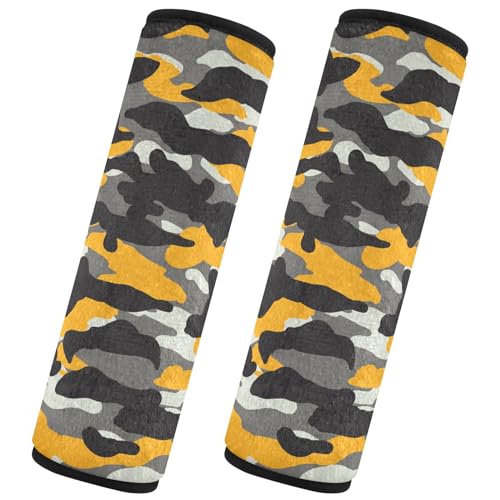 Image of Seat Belt Cover Pad 2 Pcs Soft Seat Strap Cover Cute Protector Support Head Neck Shoulder for Car Seats High Chair Backpack (10x7.7in)