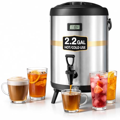 Insulated Beverage Dispenser with Spigot 8L