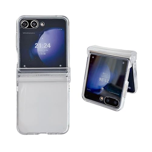 Galaxy Z Flip6/Flip7FE ケース 人気 透明PC 手触り快適 薄型 軽量 ヒンジ保護 手帳型 フリップ 折り畳み 携帯電話 ワイヤレス充電 カバー レンズ保護 耐衝撃 滑り防止 マット可愛い 面白い おしゃれ 落下防止 マット 財布型