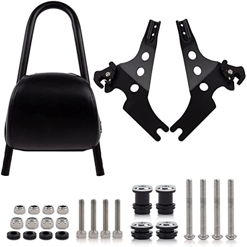 Rückenlehne Sissy Bar, Beifahrer Rückenlehne, PSLER Motorrad Hinten Abnehmbare Rückenlehne für Harley Sportster XL883 XLH883 XL1200 XLH1200 2004-2023 und für XL1200C XL1200S 1996-2000