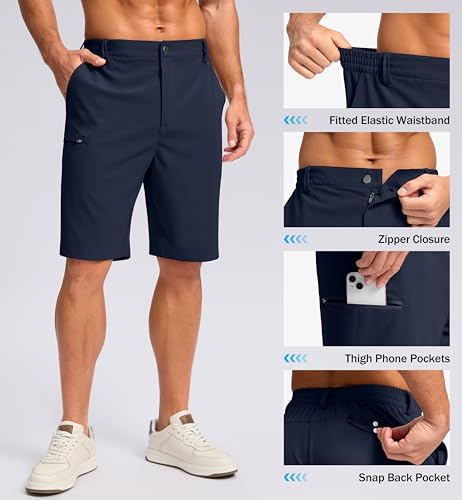 Image of Men's Golf Shorts 7 inch / 9 inch / 5 inch Lightweight Quick-Dry Casual Hiking Shorts