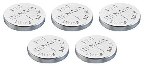Elaborado en Suiza de batería Watch Renata, Renata 370 o SR920SW 1.5V (5 x 370 or SR 920 SW)