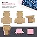 Golden State Art, 6x6x2 Small Pink Shipping Boxes, Cardboard Gift Mailer Boxes, Business Corrugated Packaging Kraft, 26 Pack