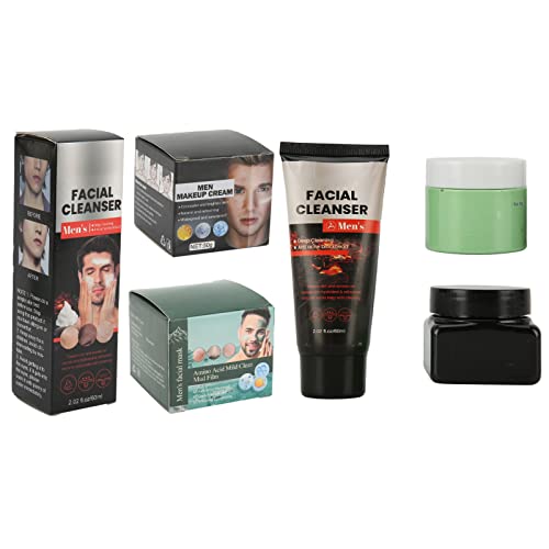 Kit de Cuidado de la Piel de la Cara de los Hombres, Kit de Cuidado de la Piel de los Hombres, Kit de Cuidado Facial de los Hombres, Eliminar las Espinillas Limpiadoras Máscara de