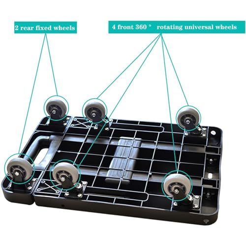 Carretilla plegable portátil para carga doméstica miniatura 7