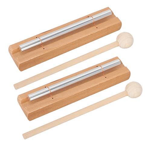 ERINGOGO 2Set Mindfulness Hand Bell Classroom Chime Percussion Instrument for Reminders Meditation and Yoga Durable Design for Sound and Relaxation