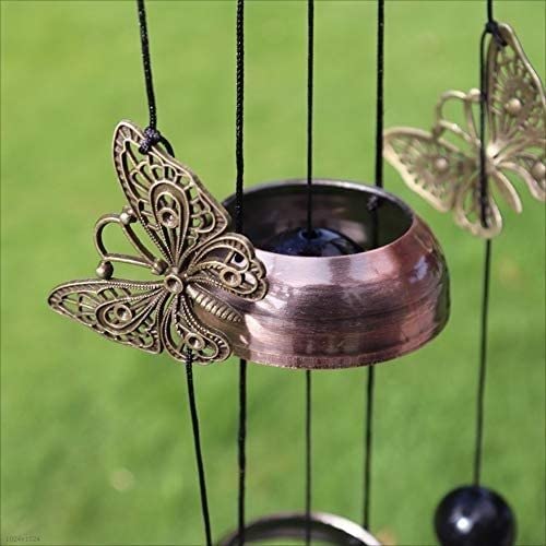 Campanelli A Vento All'Aperto Ornamenti in Ferro Battuto Campanelli Eolici da Soggiorno Decorazione A Sospensione per Camera Letto con A Vento per Interni Ed Esterni Decorazione Interna(B)