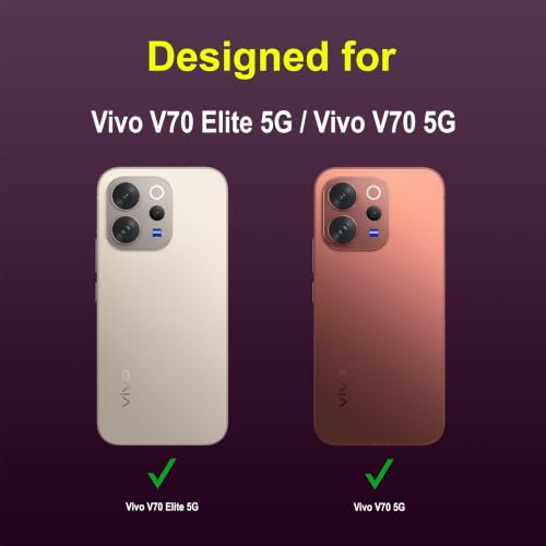 Image of Zapcase Back Case Cover for Vivo V70 Elite 5G | Compatible for Vivo V70 Elite 5G Back Cover | Liquid Silicon Magic Case with Camera Protection | Lavender