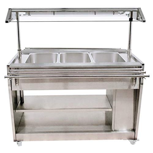 OMCAN 44506 48-INCH ALL STAINLESS STEEL DISPLAY WARMER WITH 1210 L CAPACITY