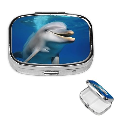 Pill Box Happy Dolphin �s���P�[�X �E�B�[�N���[ �s���I�[�K�i�C�U�[ 3�̃R���p�[�g�����g�t�� �����` �s���{�b�N�X �����ȃs���R���e�i �|�[�^�u���r�^�~���z���_�[�{�b�N�X �T�v�������g�p ��I�[�K�i�C�U�[