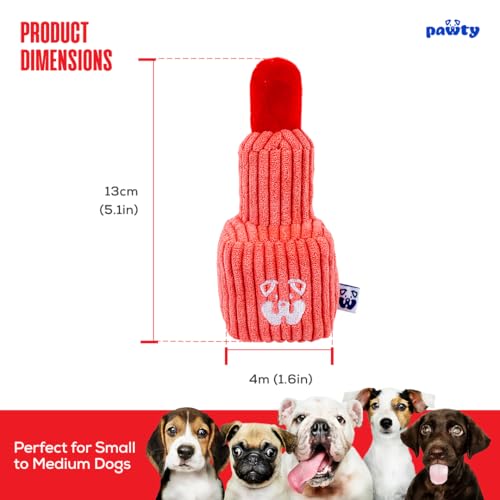Juguete de Peluche PAWTY Labial para Perros Pequeños y Medianos miniatura 6