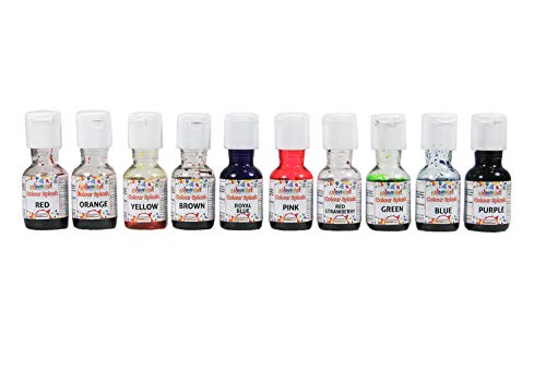 Image of Colourmist Colour Splash Assorted 20 Gm, Pack Of 10 Colours (Yellow, Orange, Green, Blue, Purple, Red, Brown, Pink, Royal Blue, Red Strawberry)