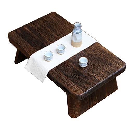 Table basse de style japonais en bois massif, petite table à manger - 2