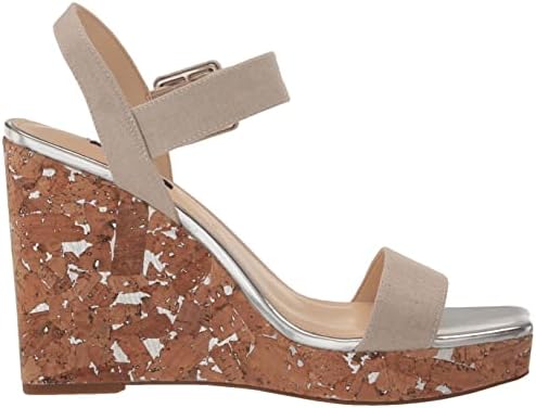 Nine West Women's Courts Wedge Sandal, Natural 110, 6 | Image 5