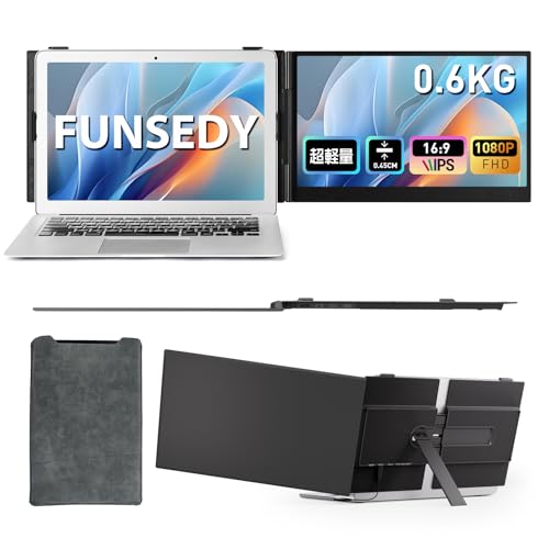 Amazon.co.jp: FUNSEDY モバイルモニター 14インチ 0.6kg軽量 超薄型