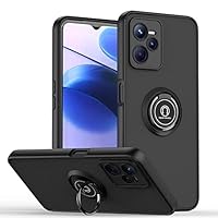 Cover XINYEXIN Per Realme C35: Custodia Antiurto Trasparente Con Anello Porta Dito E Supporto Magnetico
