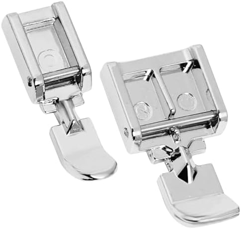 Pieds de Machine à Coudre, Pied à Fermeture éclair à Clipser, Fermeture à Glissière Compatible avec Tous Les modèles à Tige Basse Snap-on, Pied de biche pour Singer, Brother, Babylock, Euro-Pro