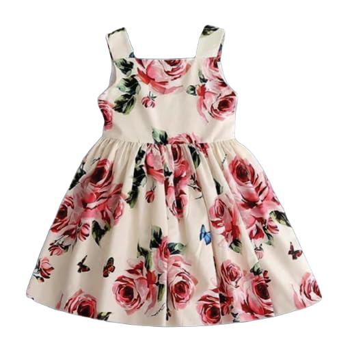 B K CREATION Baby Girl's Rayon Printed Dress
