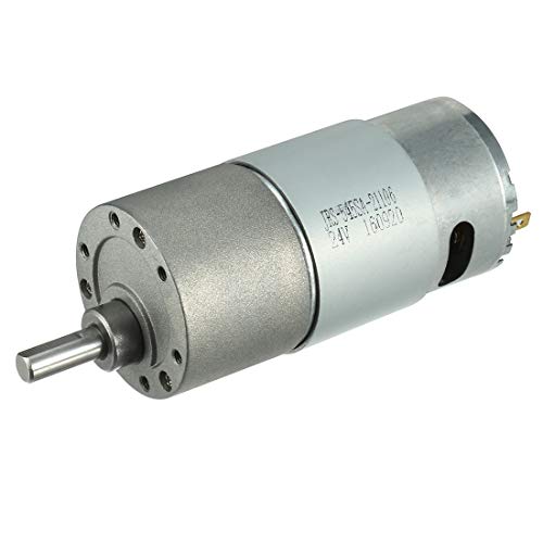 Motor DC 24V 120RPM con eje de 6mm y caja de engranajes reductora de velocidad