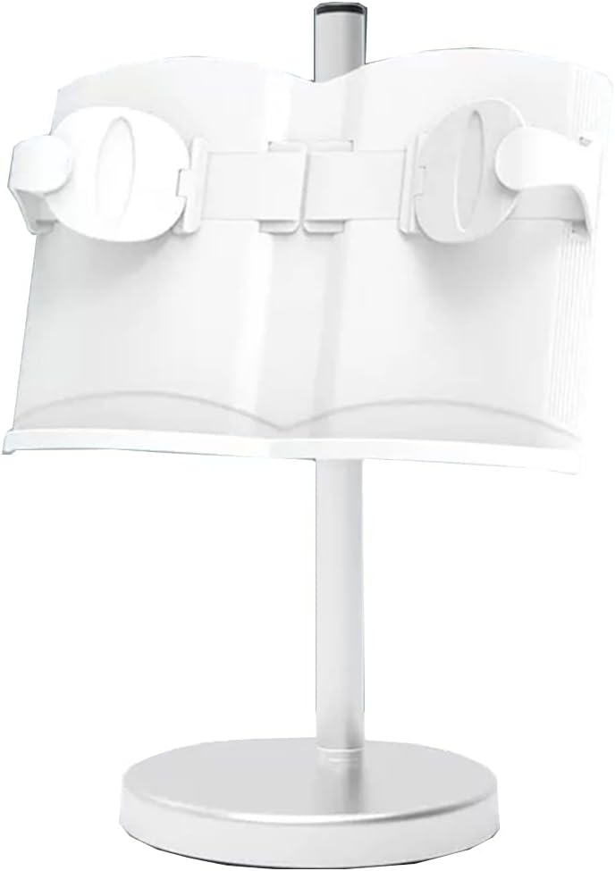 GIZNXBA Book Stand for Reading, Book Holder Stand, Adjustable Height&Angle Laptop Stand for Couch, Portable Cookbook Holder Stand for Textbook, Recipe, Magazine, Tablet (Color : White)