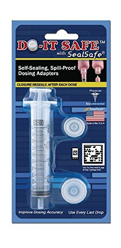 Andwin Scientific 760050 Self-Sealing, Spill-Proof Dosing Adapters, 3.2" Height, 0.8" Wide, 7.1" Length, Poly